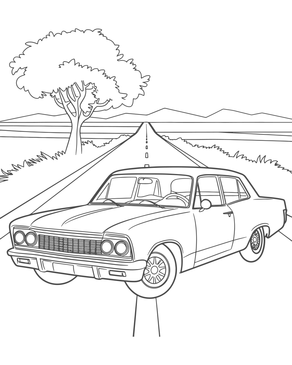 Em uma Viagem Clássica de Carro
