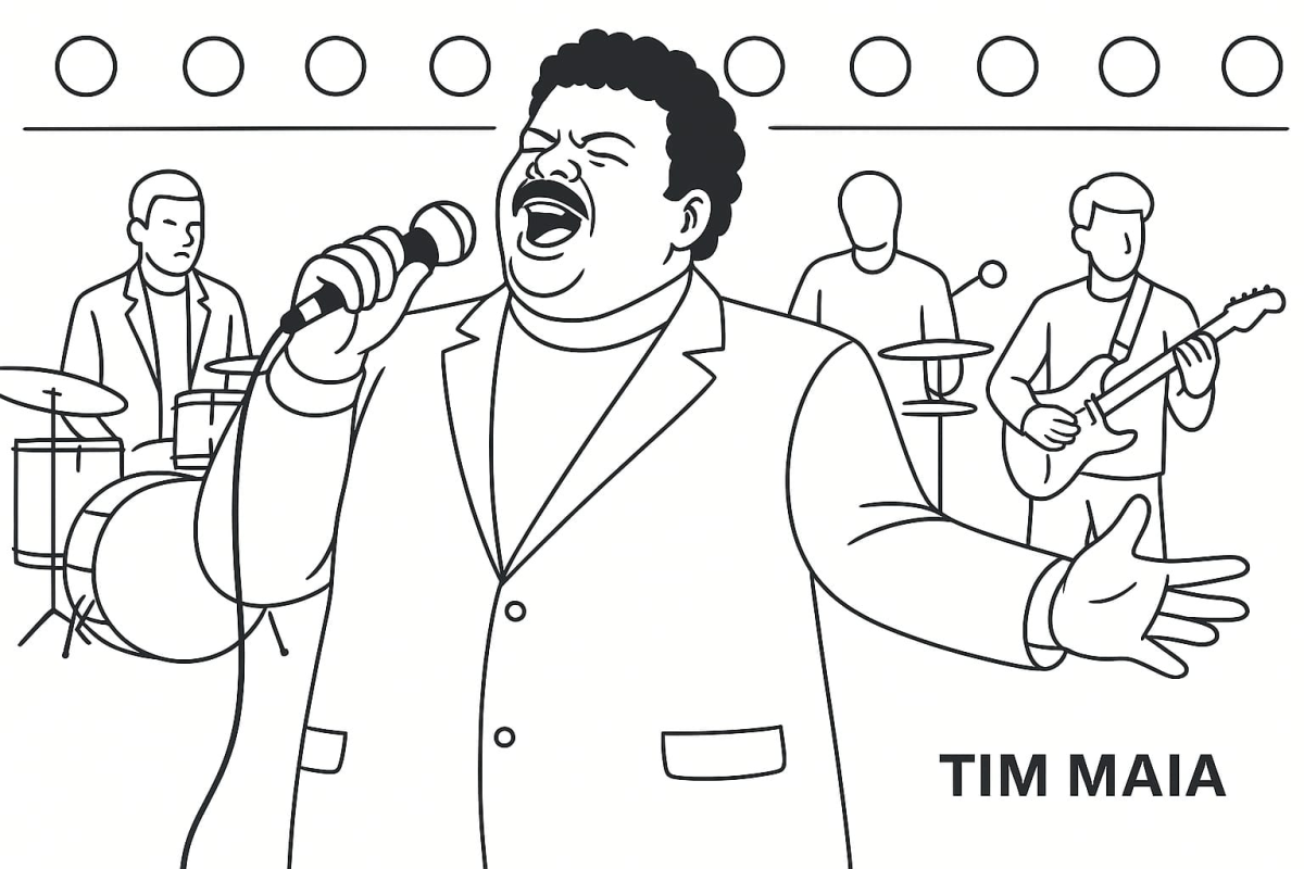 Vibrante Tim Maia no Palco