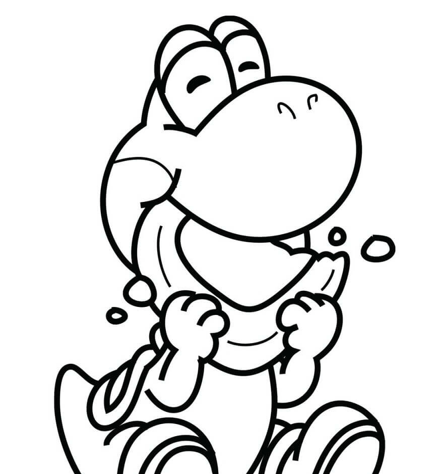 Yoshi Alegre em Preto e Branco