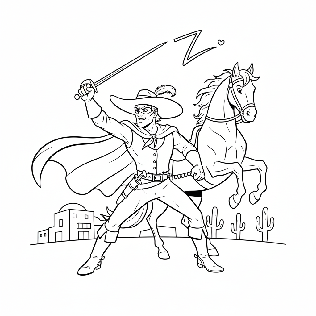 Zorro e Seu Bravo Cavalo